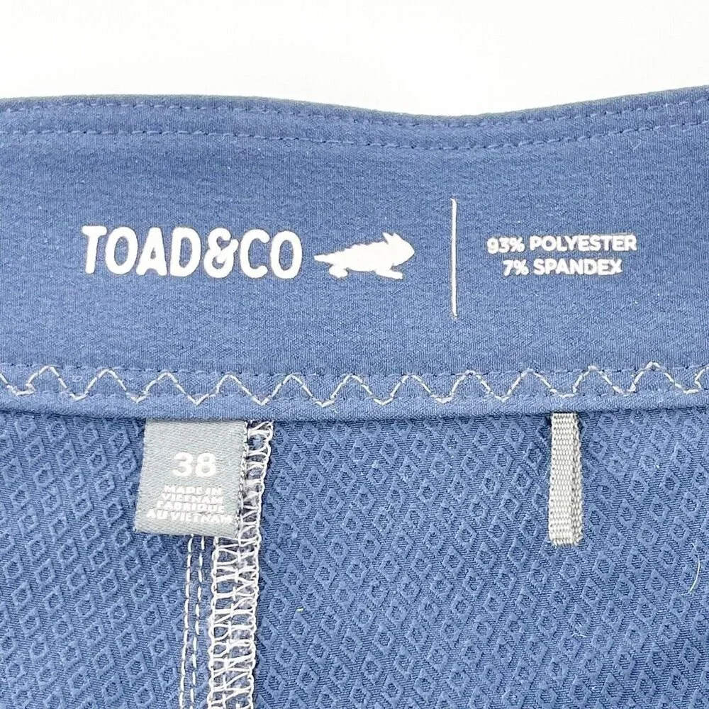 Toad&Co Mens Cetacean Color Block Boardshort 38 Spring‎ 2019 Blue & Gray Swim